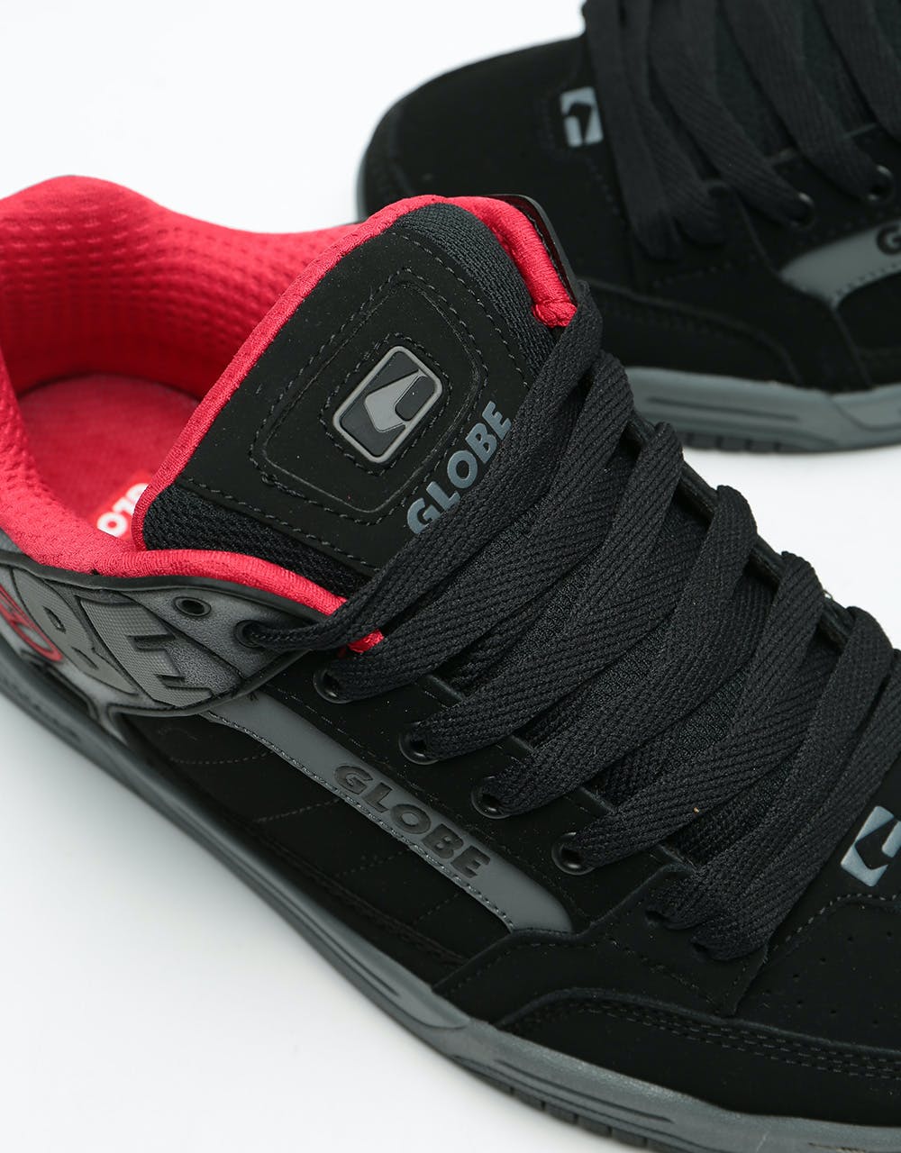 Globe Tilt Skate Shoes - Black/Carbon Red