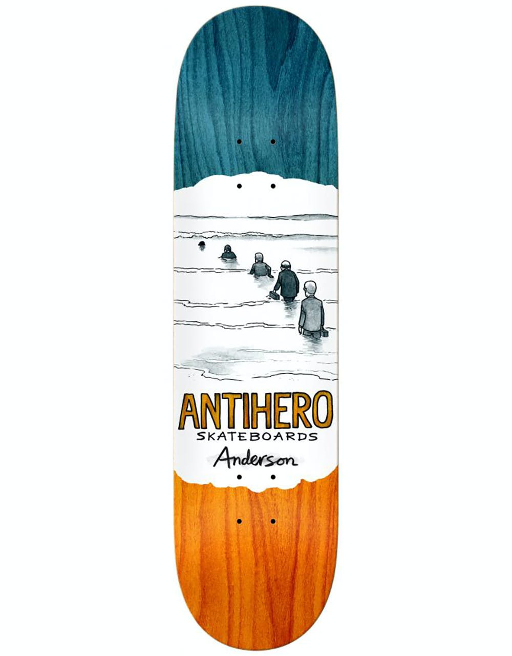 Anti Hero BA Oblivion Skateboard Deck - 8.25"