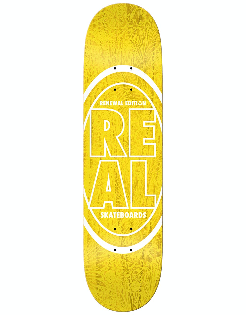 Real Stacked Oval Floral Skateboard Deck - 7.56"
