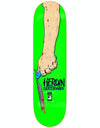 Heroin Razortop Green Skateboard Deck - 8.25"