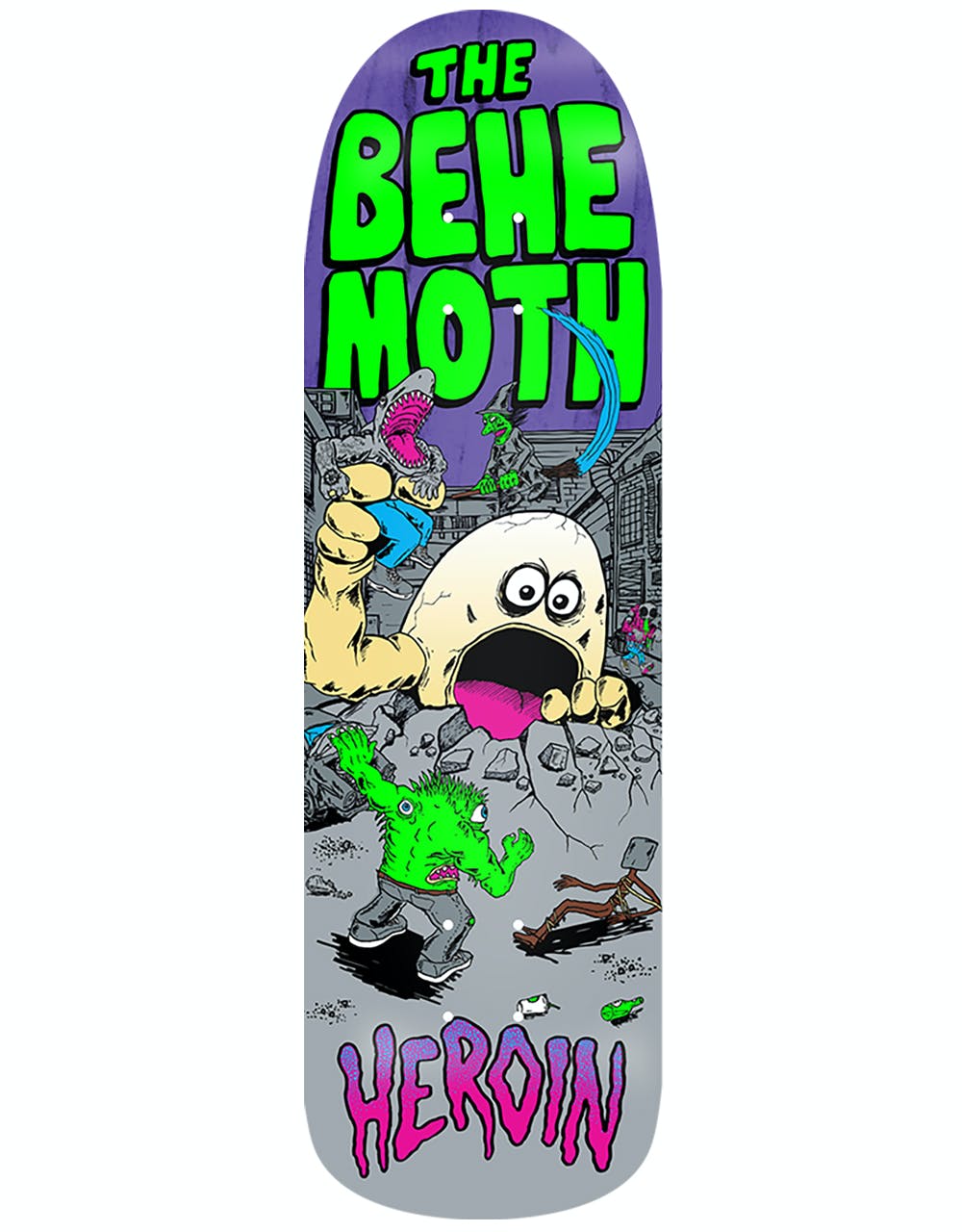 Heroin The Behemoth Skateboard Deck - 9.6"