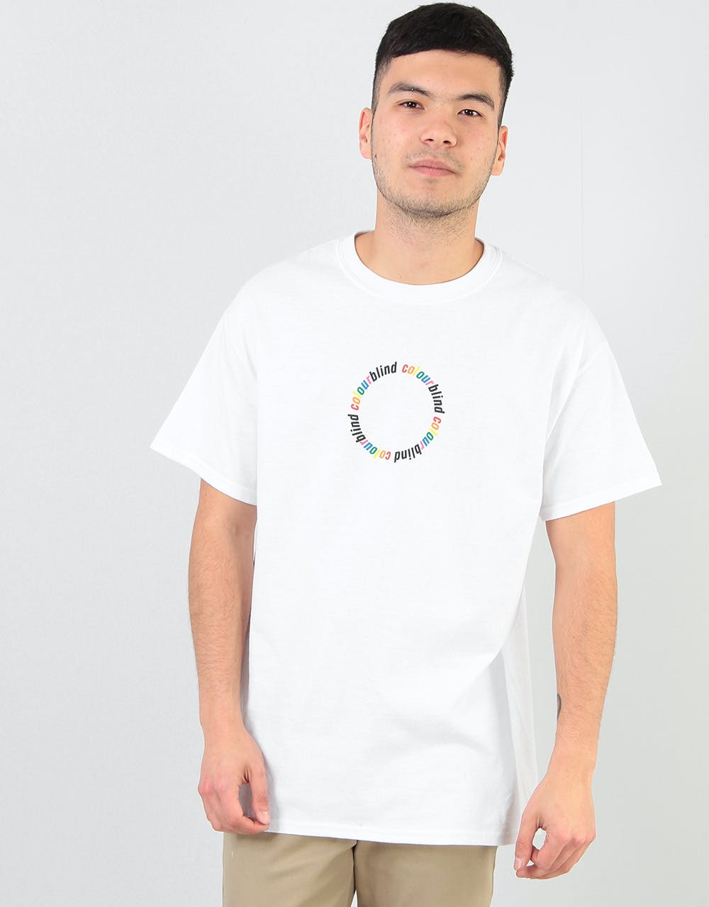 Colourblind Circular T-Shirt - White