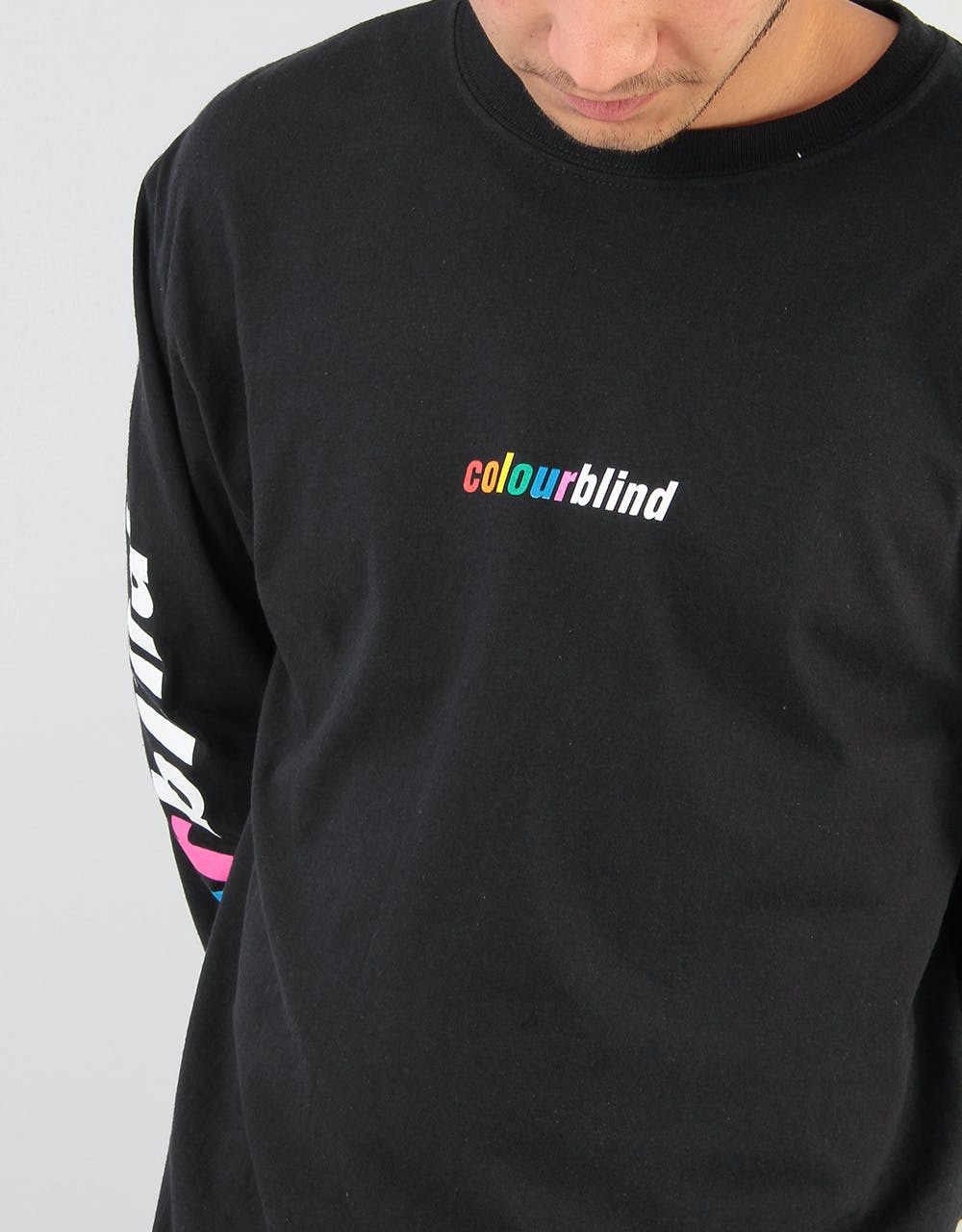 Colourblind Logo Long Sleeve T-Shirt - Black