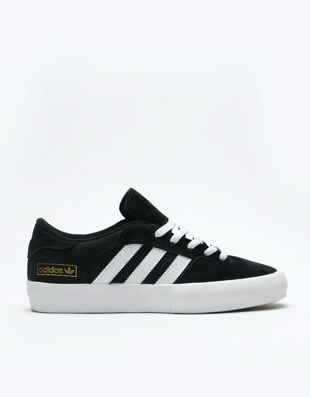 Adidas Matchbreak Super Skate Shoes - Core Black/White/Gold Metallic