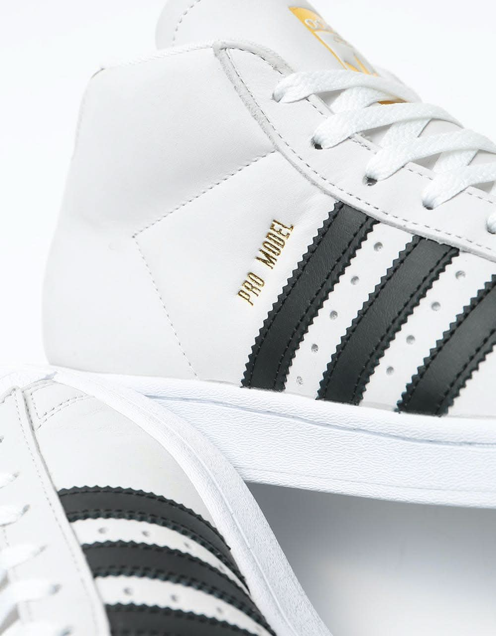 Adidas Pro Model ADV Shoes - Core Black / FTWR White / Gold Metallic |  Flatspot