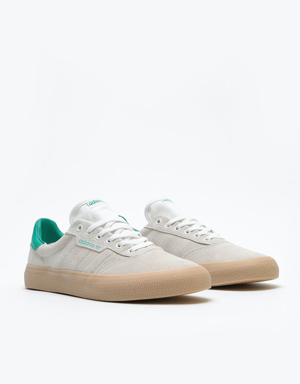Adidas 3MC Skate Shoes - Chalk White/Glory Green/Gum
