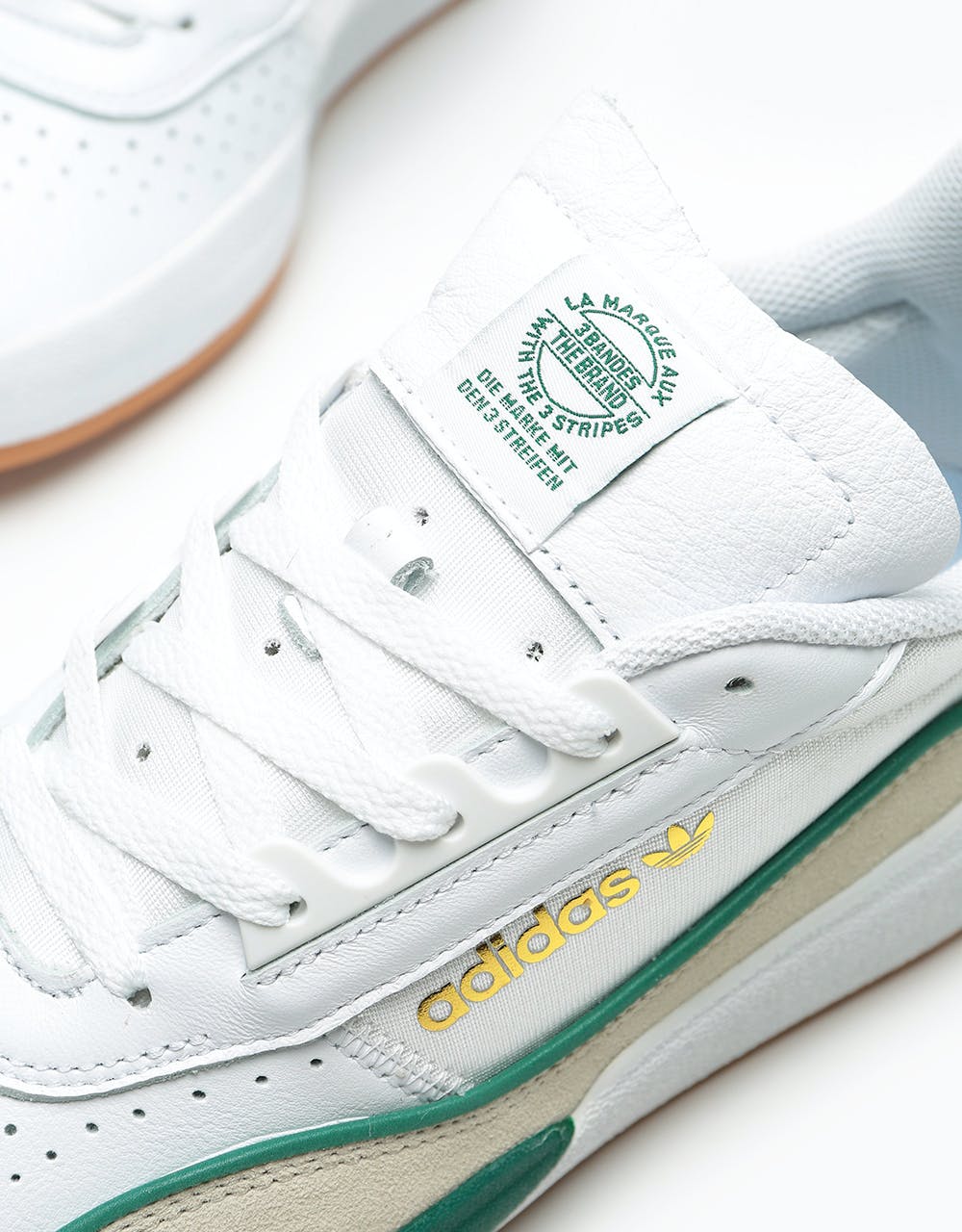 Adidas Liberty Cup Skate Shoes - White/Collegiate Green/Clear Brown