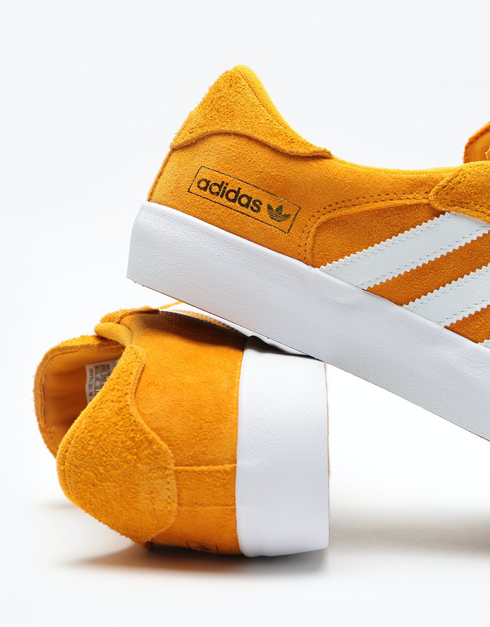 Adidas Matchbreak Super Skate Shoes - Tactile Yellow/White/Gold Metall