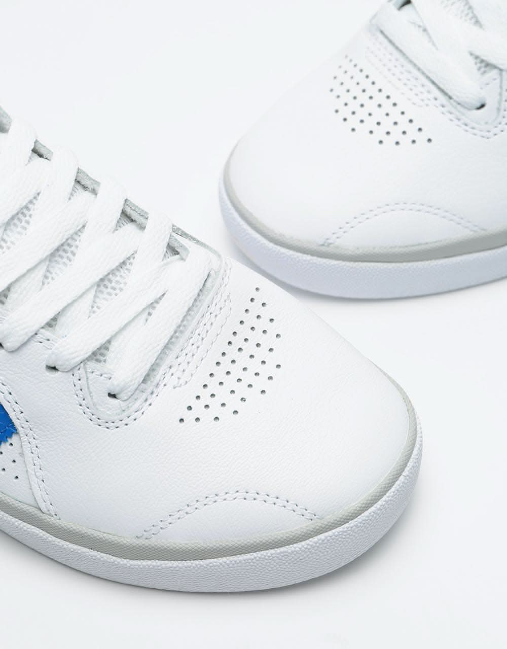 Adidas Tyshawn Skate Shoes - White/Blue/Gold Metallic