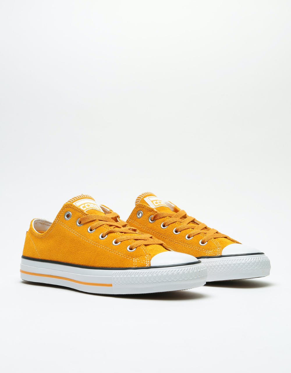 Converse CTAS Pro Ox Suede Skate Shoes - Sunflower Gold/White