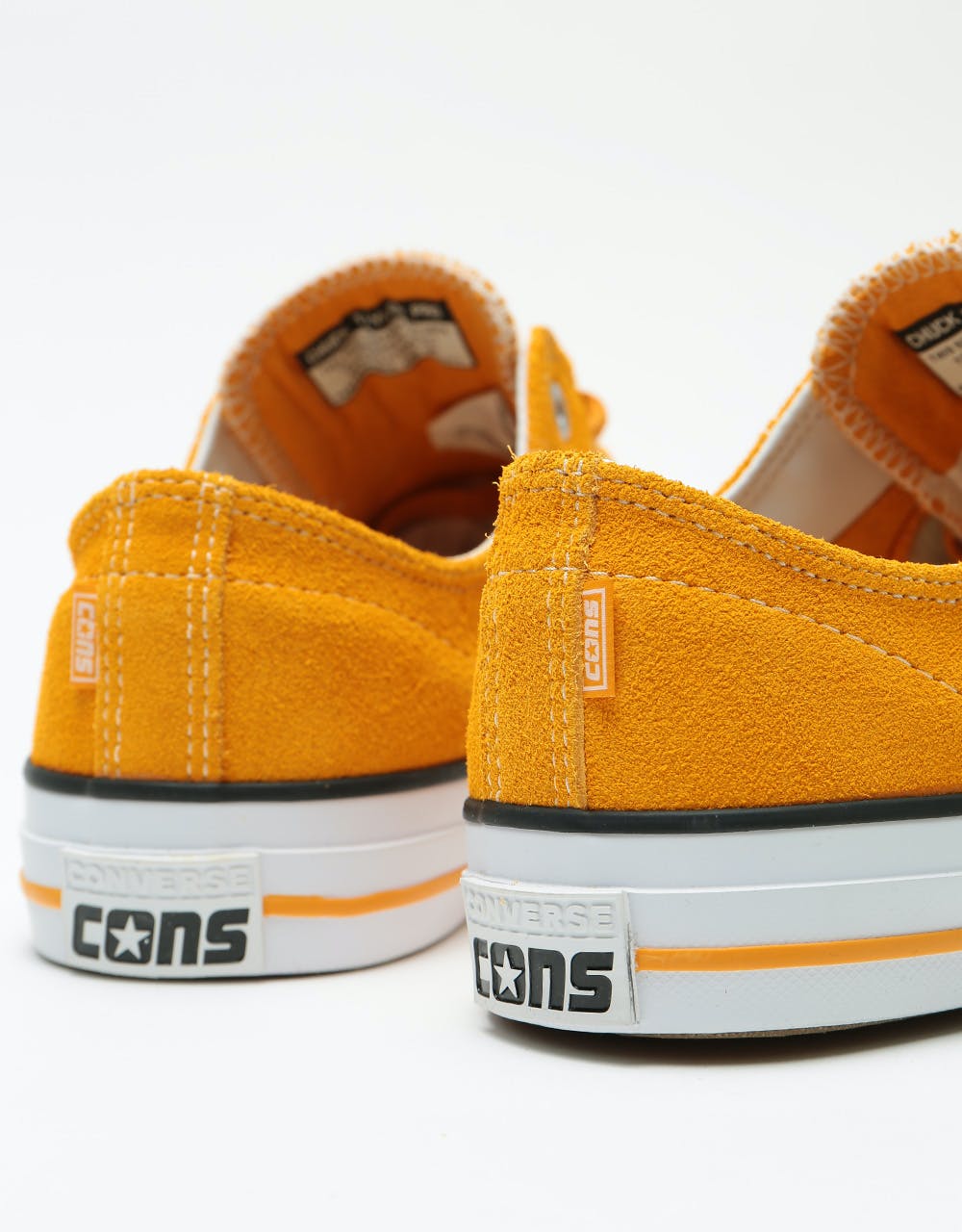 Converse CTAS Pro Ox Suede Skate Shoes - Sunflower Gold/White