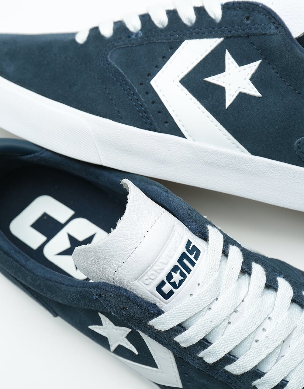 Converse Checkpoint Pro Ox Suede Skate Shoes - Obsidian/Wolf Grey/Whit