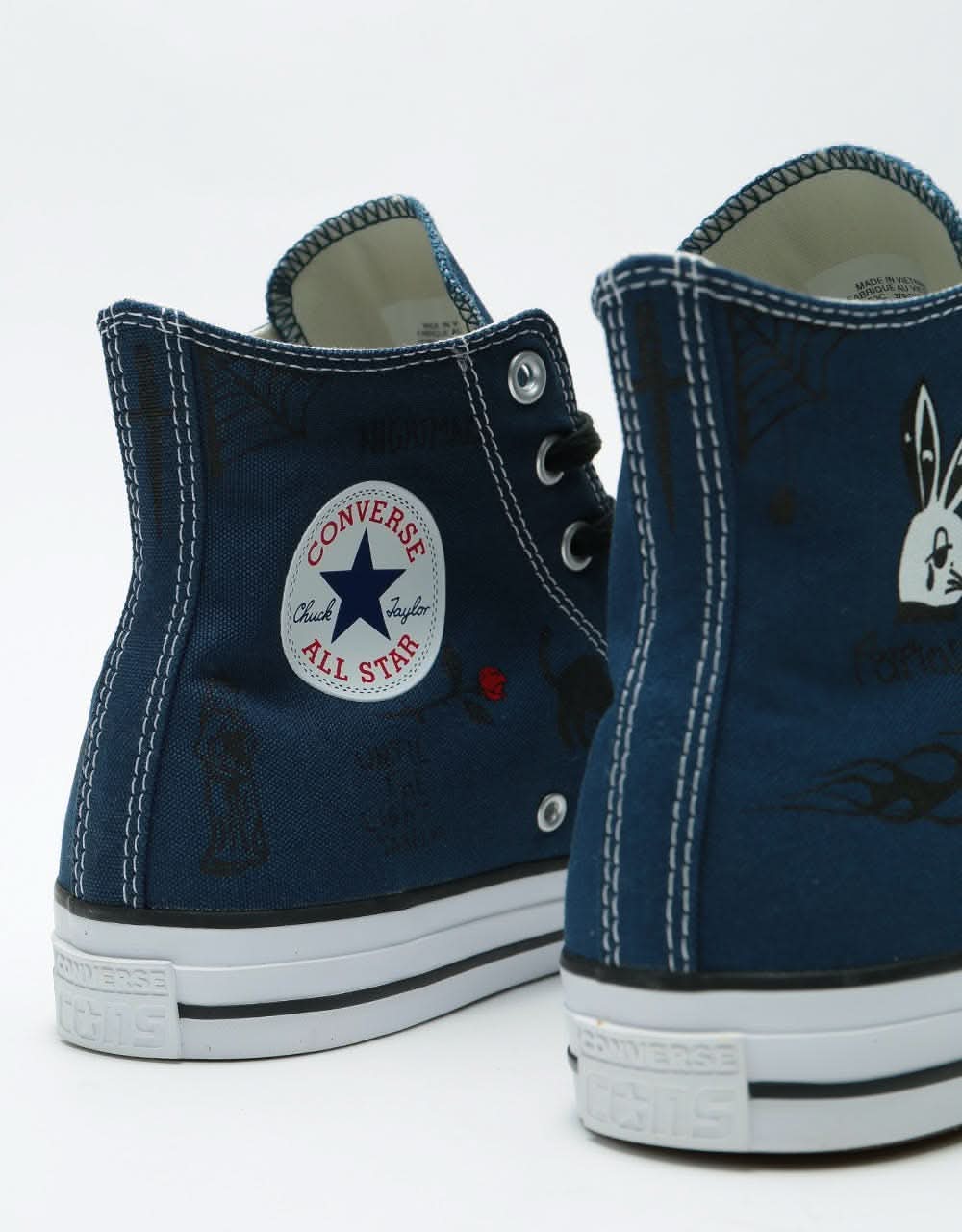 Converse CTAS Pro Hi SP Skate Shoes - Navy/Print