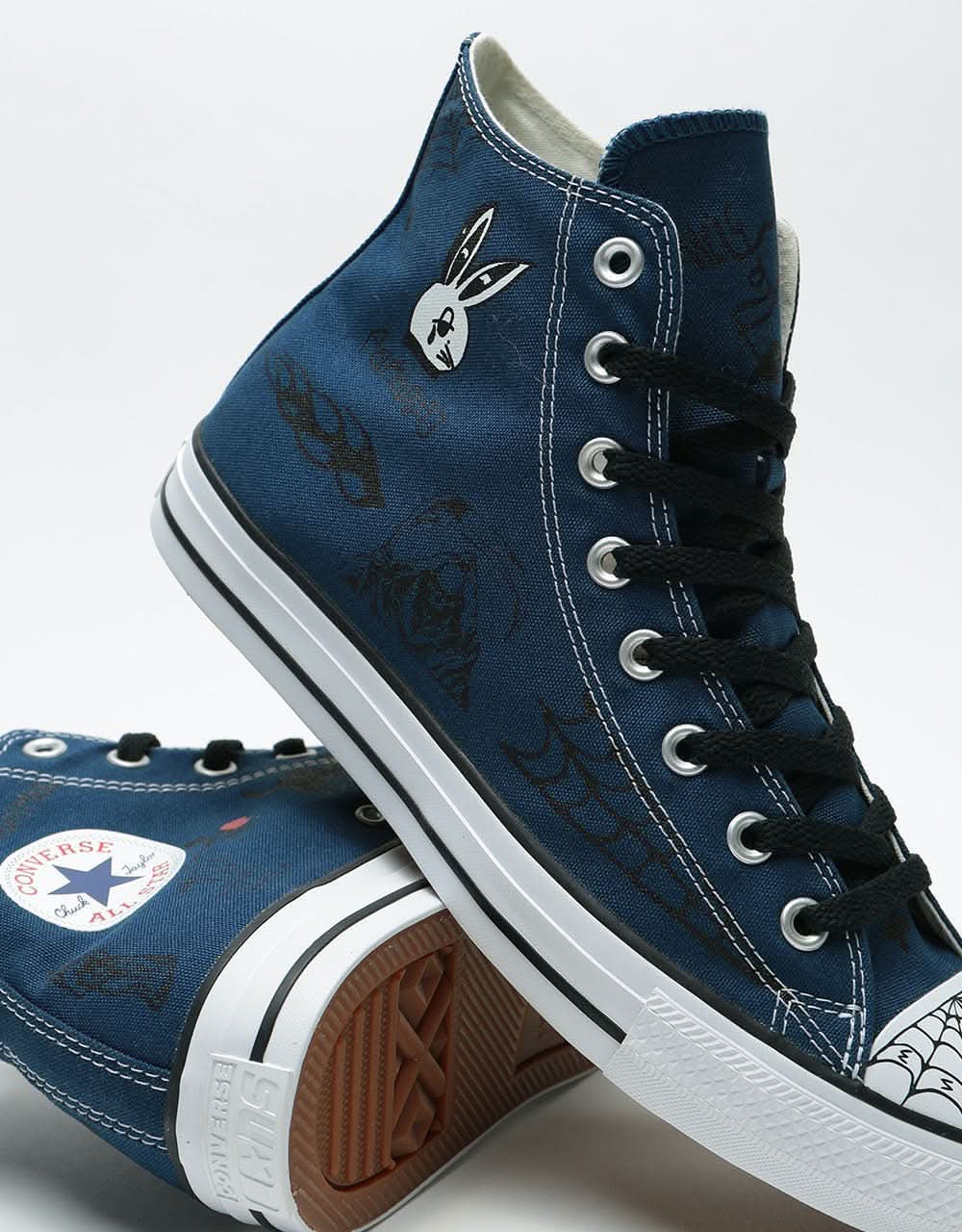 Converse CTAS Pro Hi SP Skate Shoes - Navy/Print