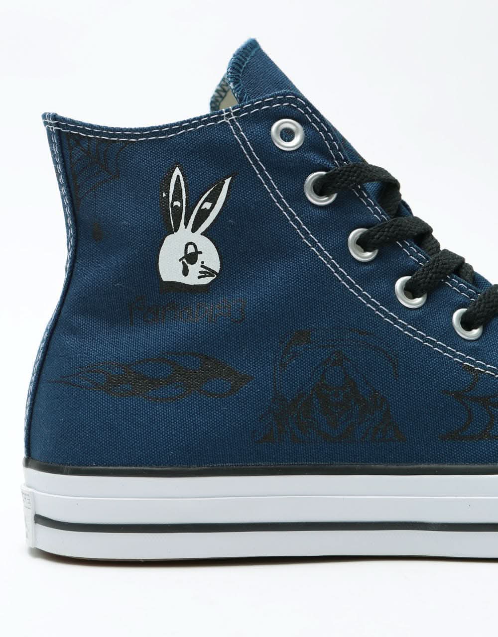 Converse CTAS Pro Hi SP Skate Shoes - Navy/Print