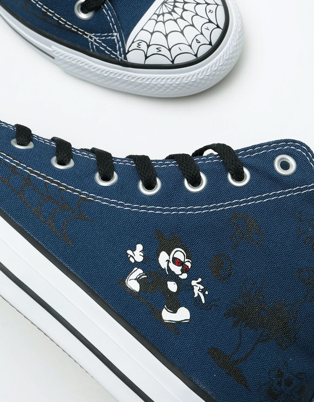Converse CTAS Pro Hi SP Skate Shoes - Navy/Print