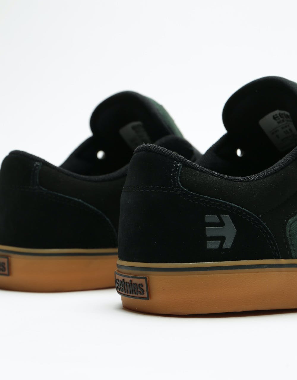 Etnies Barge LS Skate Shoes - Black/Green/Gum