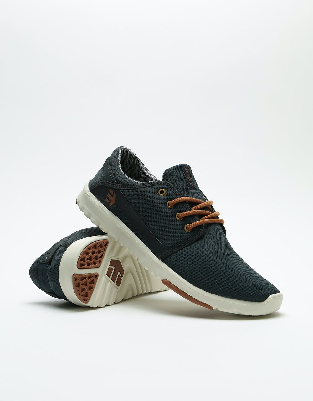 Etnies Scout Skate Shoes - Navy/Gold