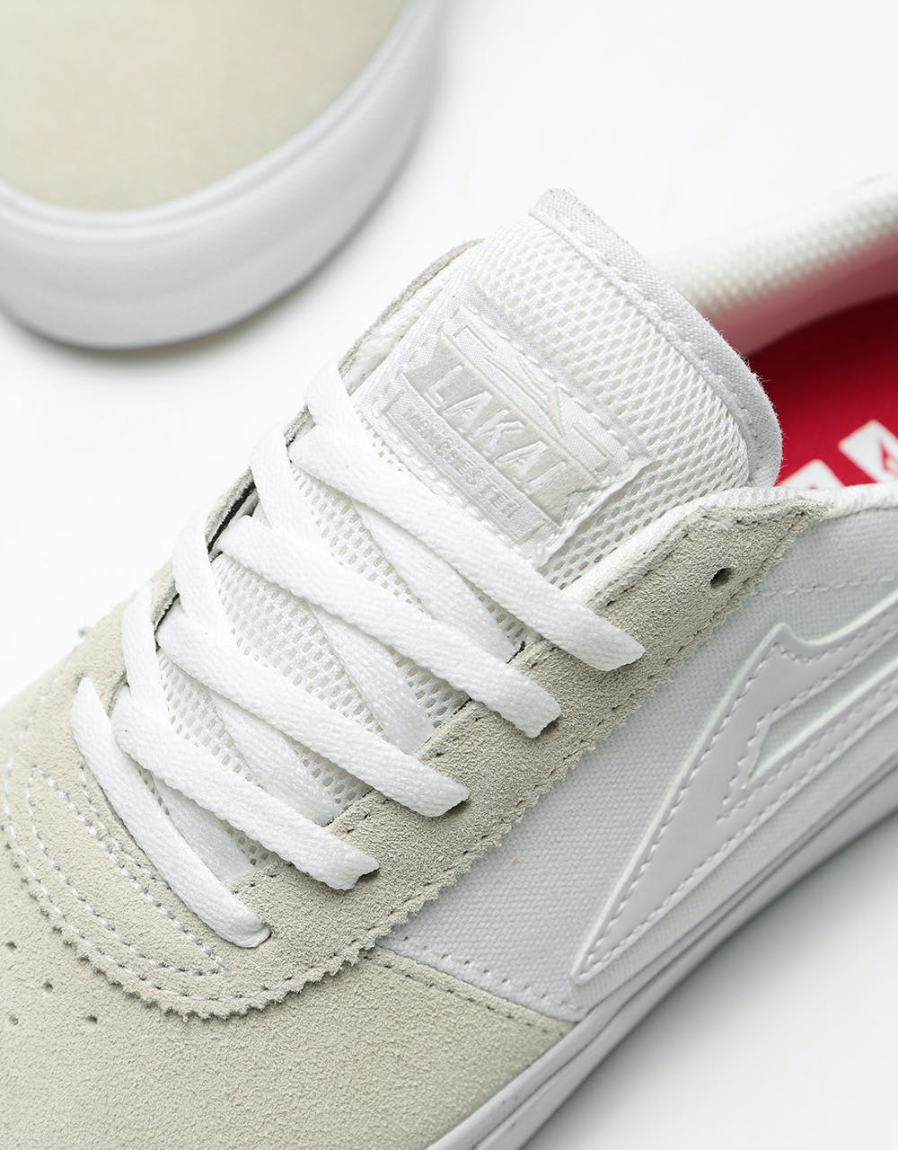 Lakai Manchester Skate Shoes - White/White Suede
