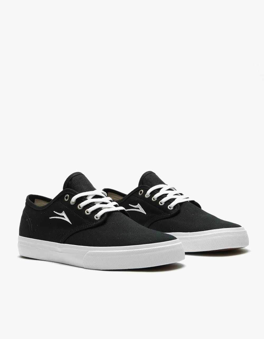 Lakai Oxford Skate Shoes - Black Canvas