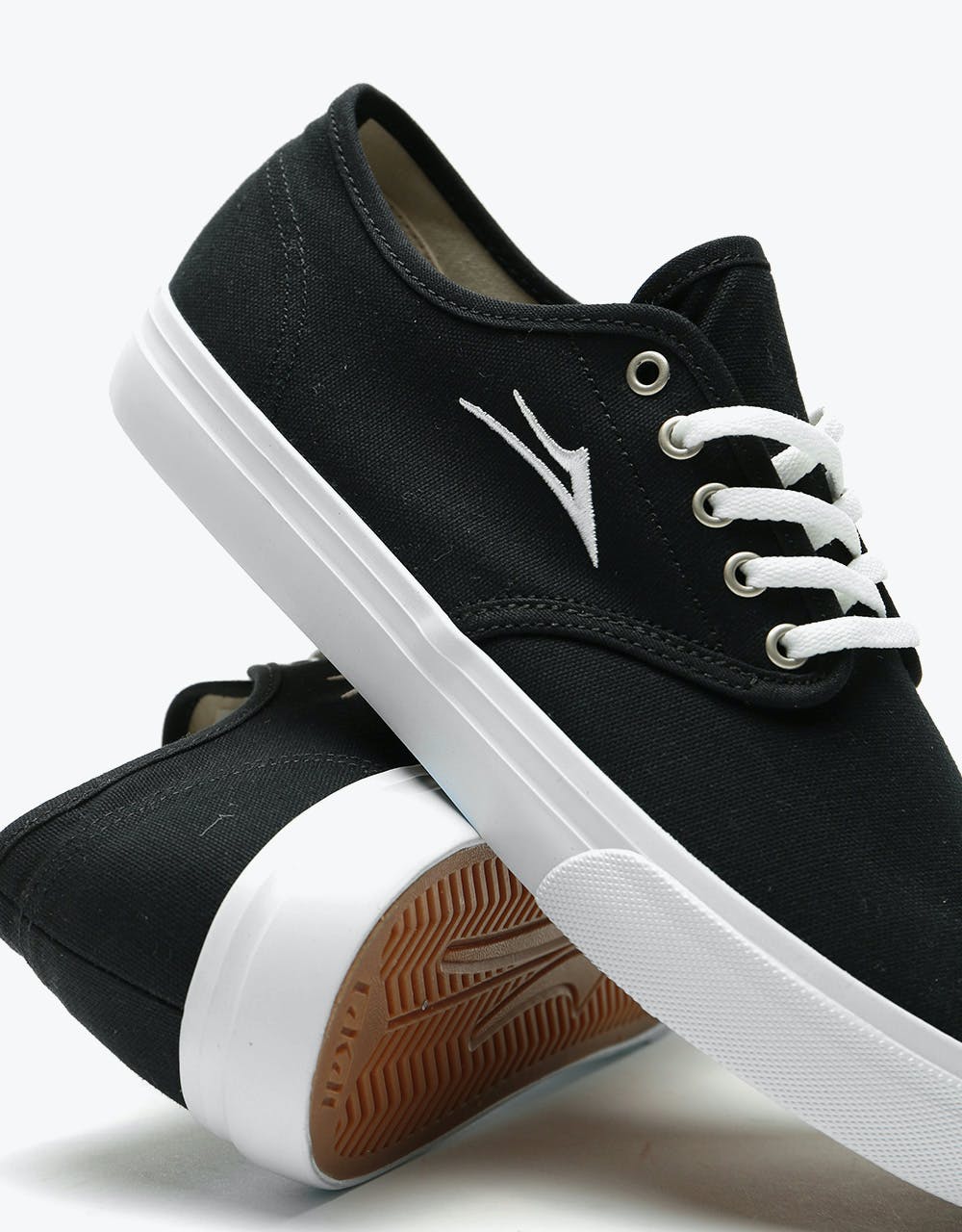 Lakai Oxford Skate Shoes - Black Canvas