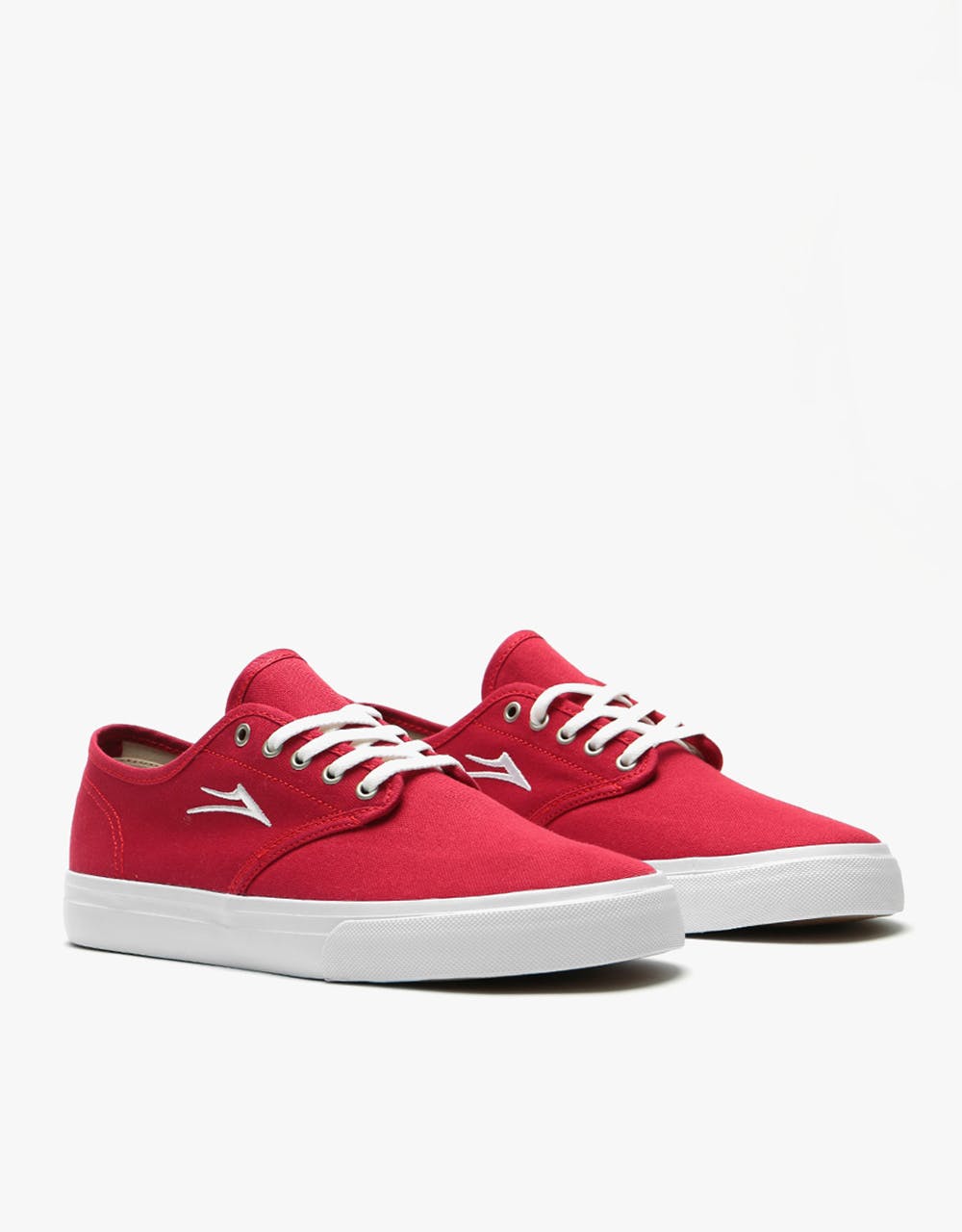 Lakai Oxford Skate Shoes - Red Canvas