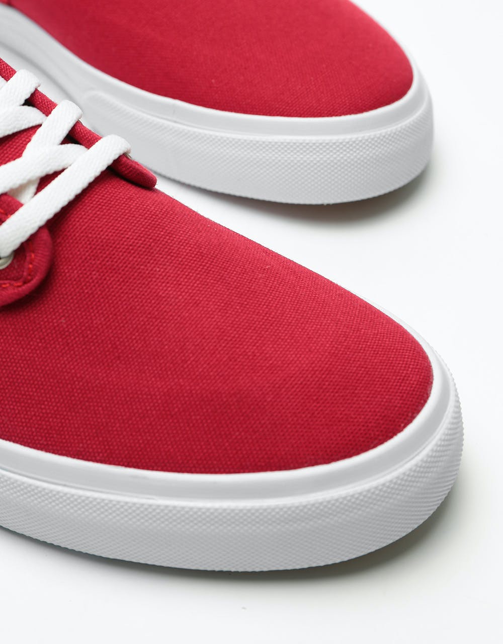 Lakai Oxford Skate Shoes - Red Canvas