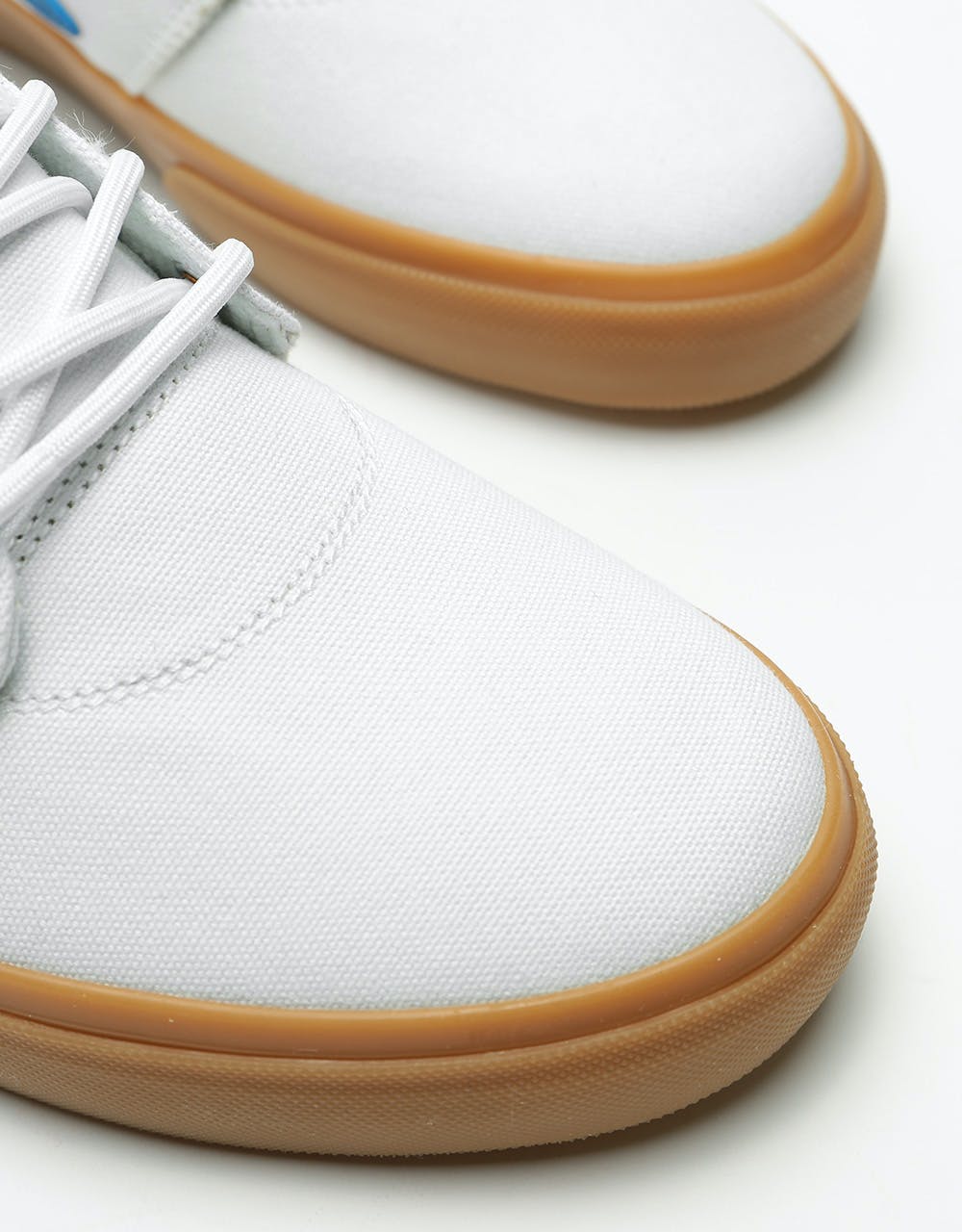 Lakai Griffin Canvas Skate Shoes - White/Canvas