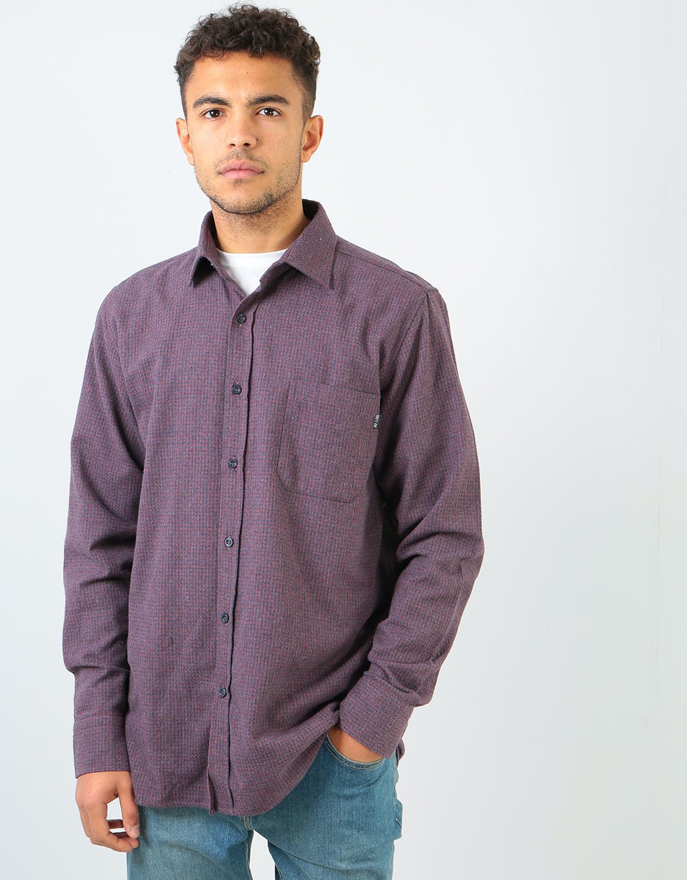 Route One Hounds Flannel Shirt - Cardinal