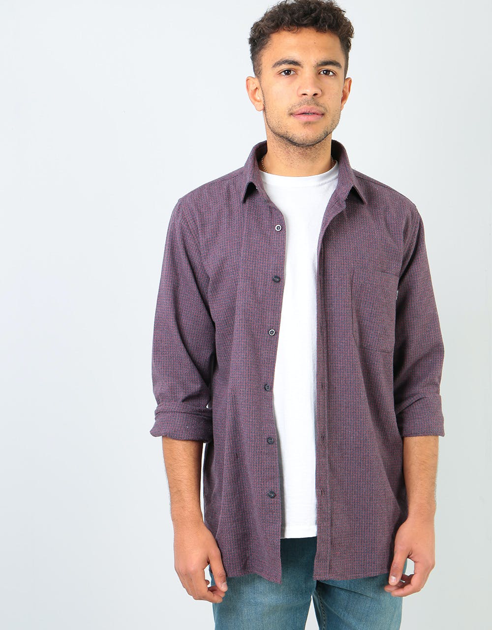 Route One Hounds Flannel Shirt - Cardinal