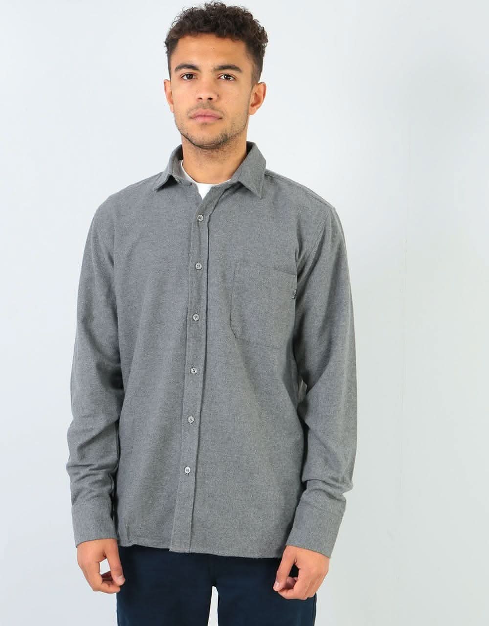 Route One Blocked Flannel Shirt - Fog