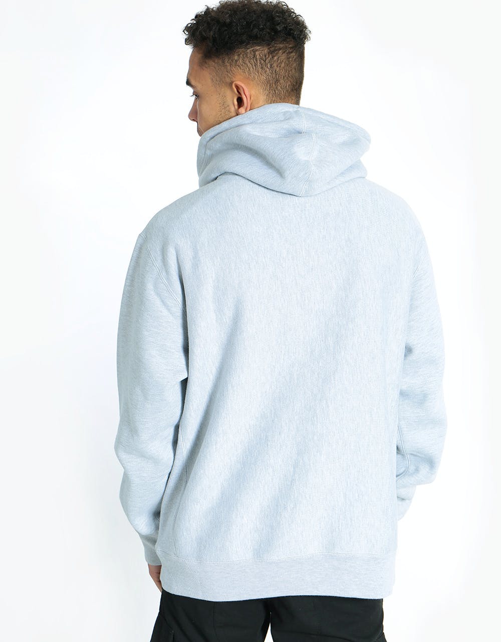 Butter Goods x FTC Stack Logo Pullover Hoodie - Ash Grey