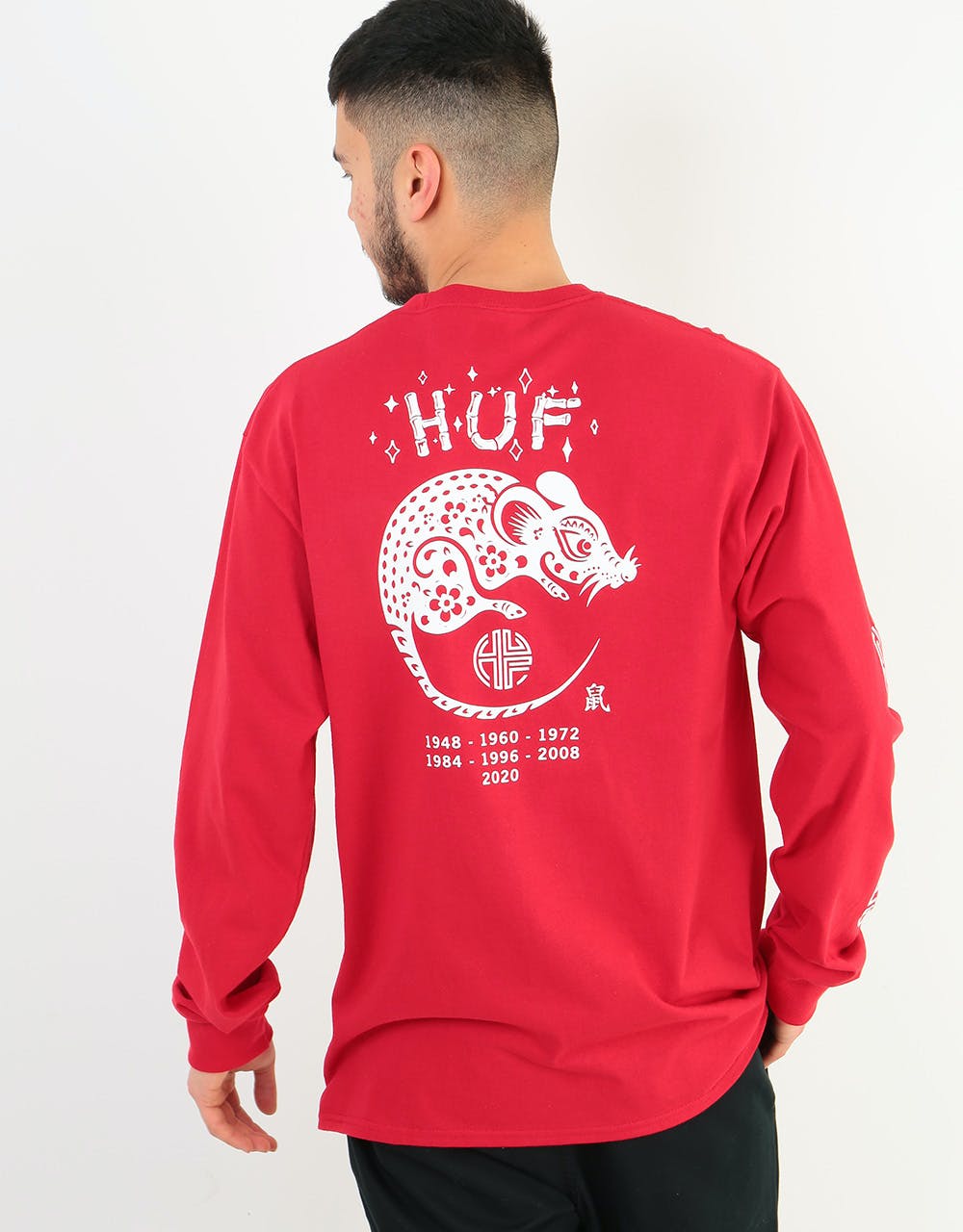 HUF Year of the Rat L/S T-Shirt - Red