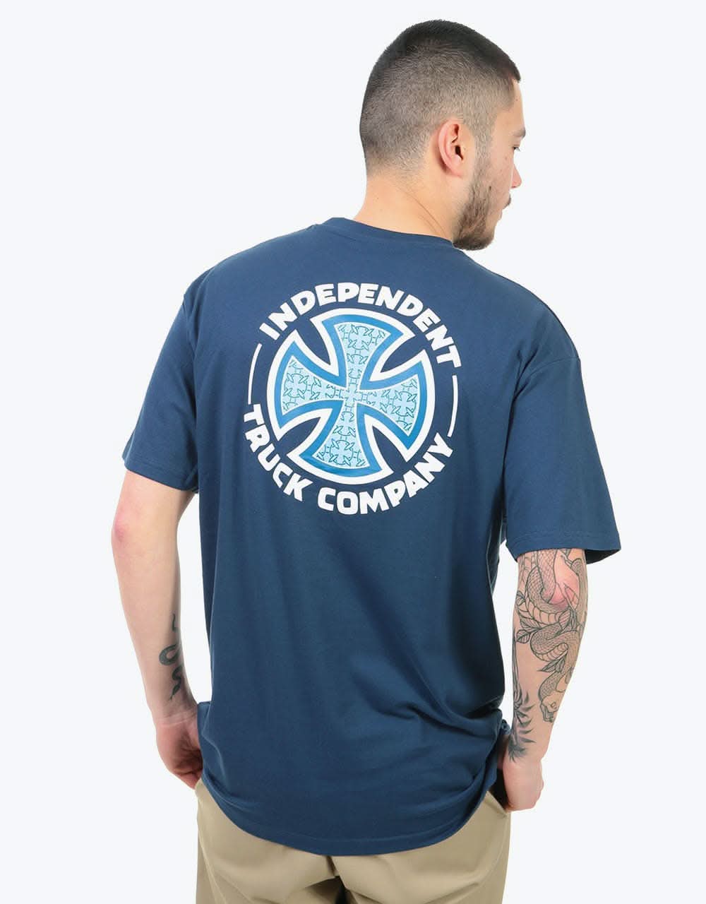 Independent Repeat Cross T-Shirt - Navy