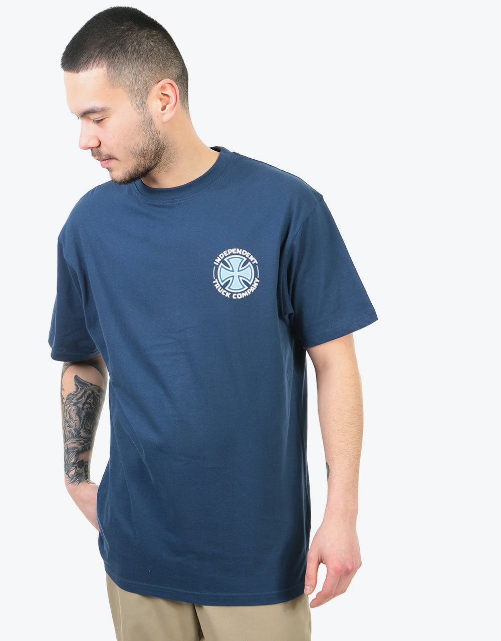 Independent Repeat Cross T-Shirt - Navy