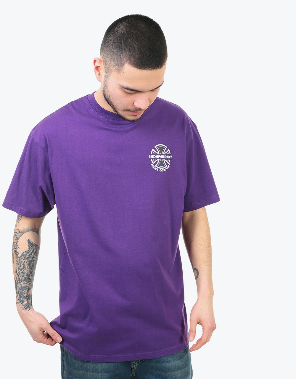 Independent ITC Bauhaus T-Shirt - Deep Purple