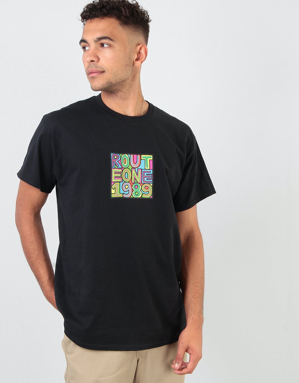 Route One Throwback T-Shirt - Black