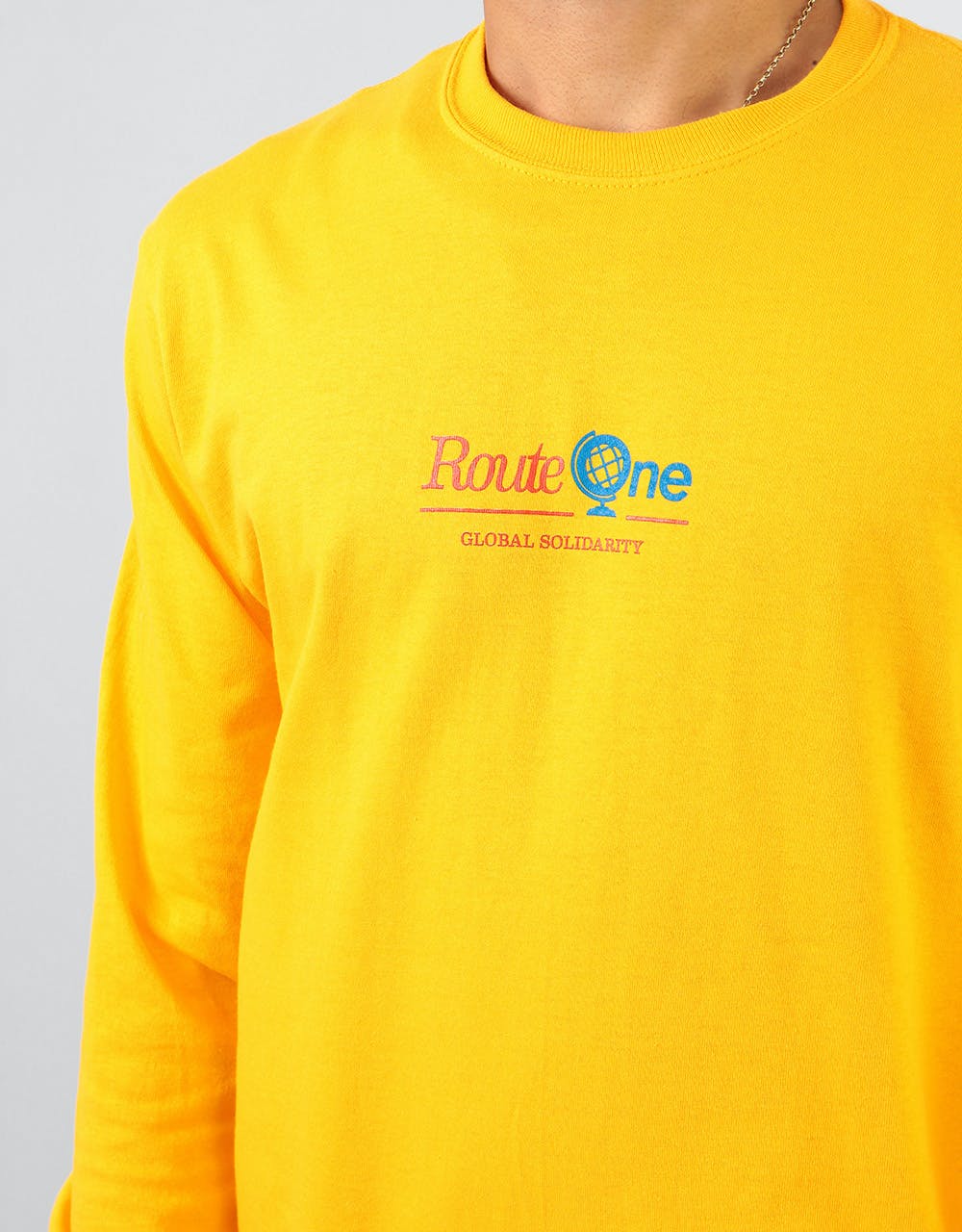 Route One Solidarity Long Sleeve T-Shirt - Gold