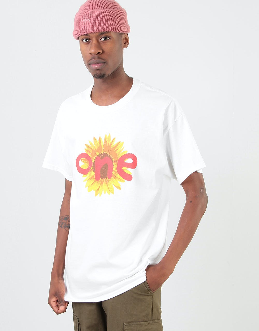 Route One Sunflower T-Shirt - White