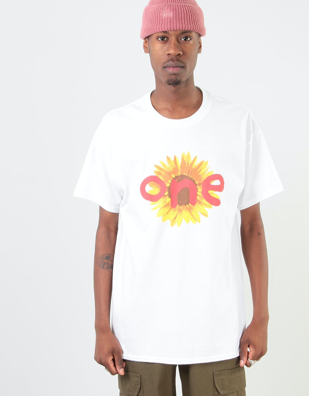 Route One Sunflower T-Shirt - White