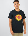 Route One Sunflower T-Shirt - Black