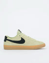 Nike SB Blazer Low GT Skate Shoes - Olive Aura/Black-Olive Aura