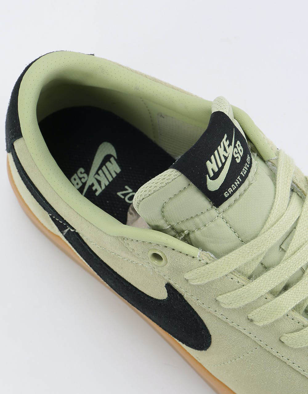 Nike SB Blazer Low GT Skate Shoes - Olive Aura/Black-Olive Aura