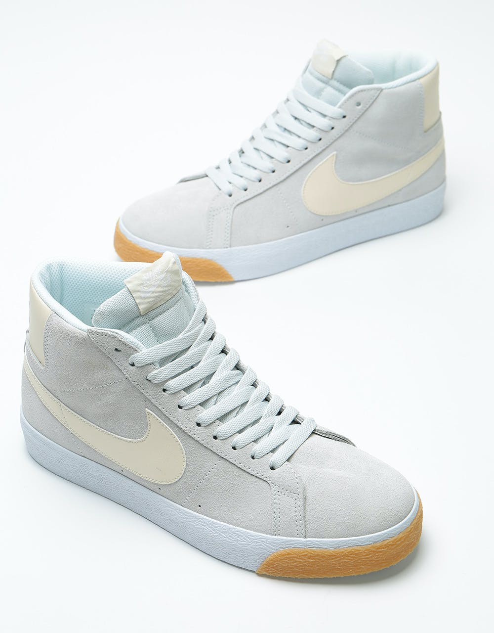 Nike SB Zoom Blazer Mid Skate Shoes - Photon Dust/Light Cream-White-Wh
