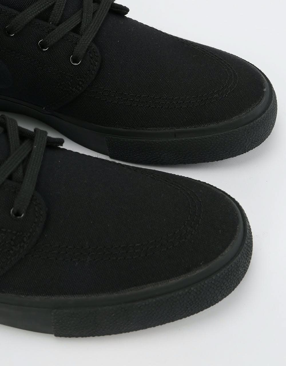 Nike SB Zoom Stefan Janoski Canvas RM Skate Shoes - Black/Black-Black-