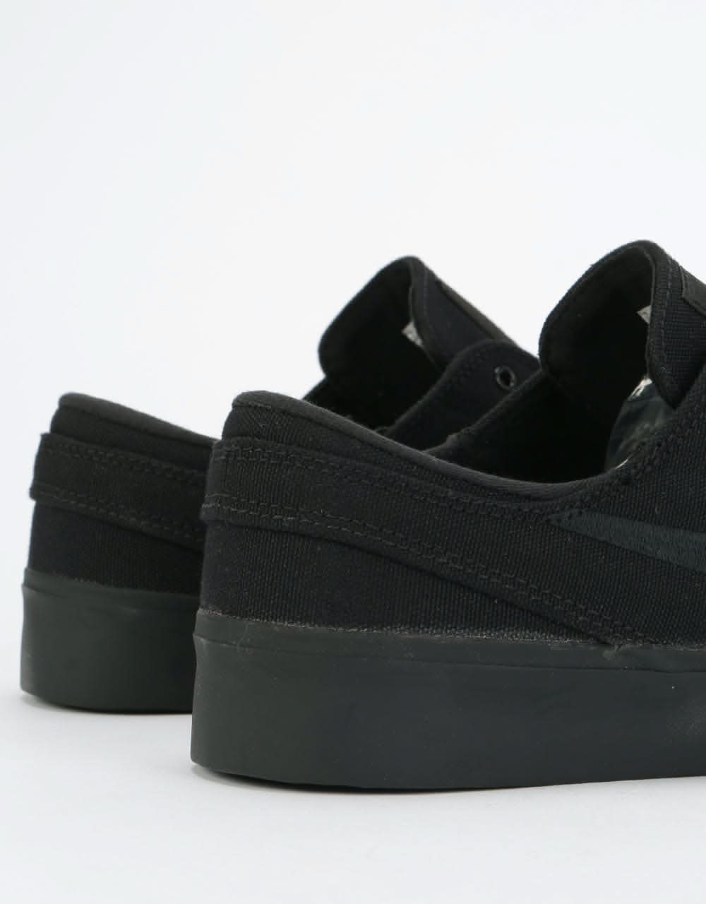 Nike SB Zoom Stefan Janoski Canvas RM Skate Shoes - Black/Black-Black-
