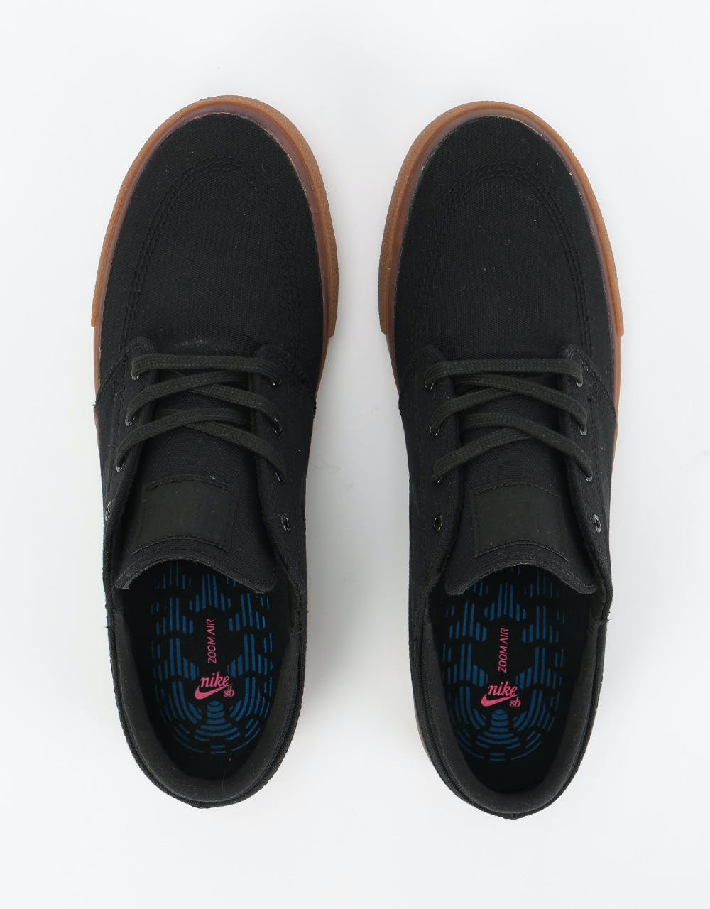 Nike SB Zoom Stefan Janoski Canvas RM Skate Shoes - Black/Black-Gum Li