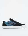 Nike SB Chron Solarsoft Premium Skate Shoes - Black/Black-Laser Blue-White