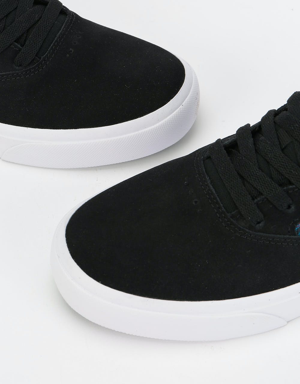 Nike SB Chron Solarsoft Premium Skate Shoes - Black/Black-Laser Blue-White