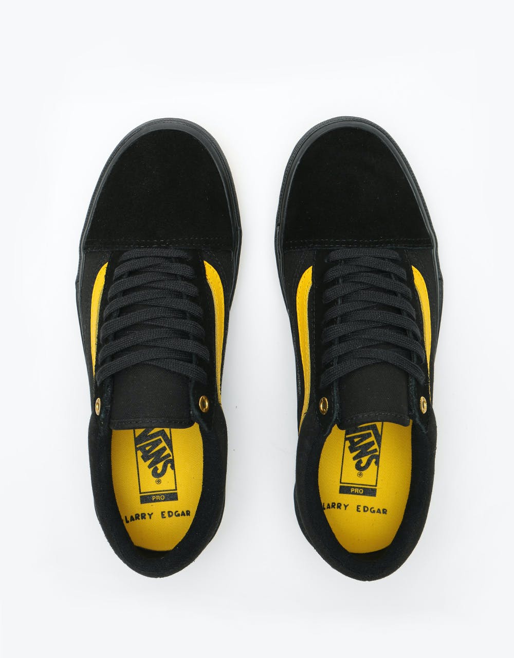 Vans Old Skool Pro BMX Skate Shoes - (Larry Edgar) Black/Yellow